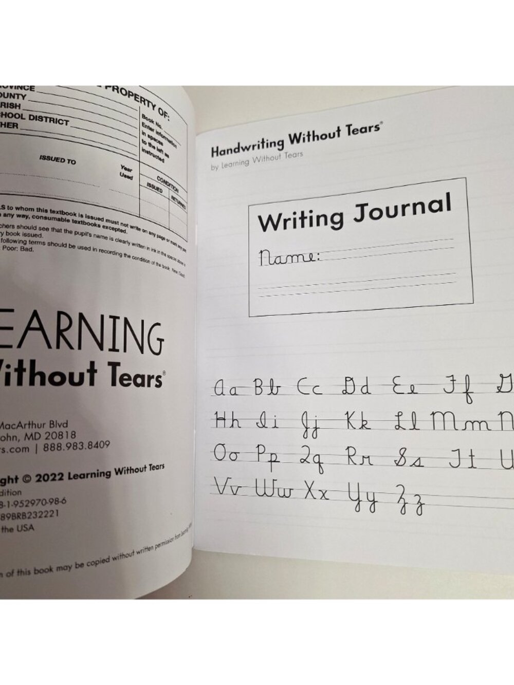 3rd Grade D Handwriting Without Tears Writing Journal Teachers Guide Cursive Lot - Picture 6 of 6